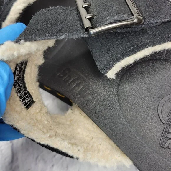 Dr. Martens Myles Faux Fur Platform Sandals Men's Sz 14 DOC MARTEN Suede - Picture 8 of 12